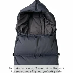 Daunen-Fußsack Dowwny XL für Kinderwagen & Buggy - Anthracit