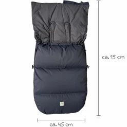 Daunen-Fußsack Dowwny XL für Kinderwagen & Buggy - Anthracit