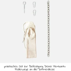 Deckenbefestigung für Federwiege Membantu - Natur