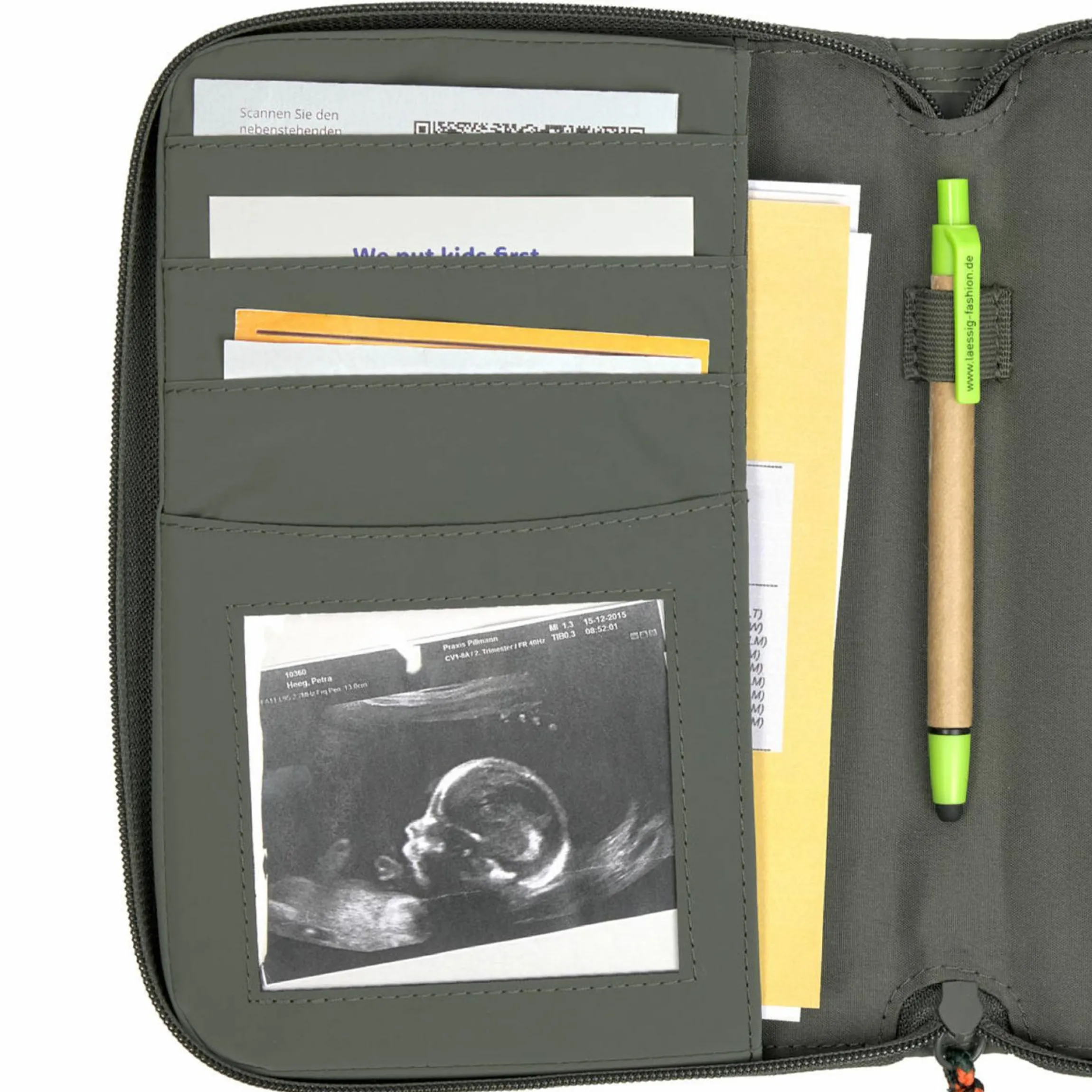 Dokumenten-Tasche Mums Organizer - Olive