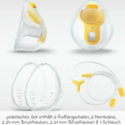 Doppelpumpset Hands-free für elektrische Doppel-Milchpumpen Swing Maxi & Freestyle