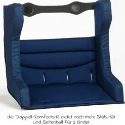 Doppelt-Komfortsitz für Velo 2 - Marine