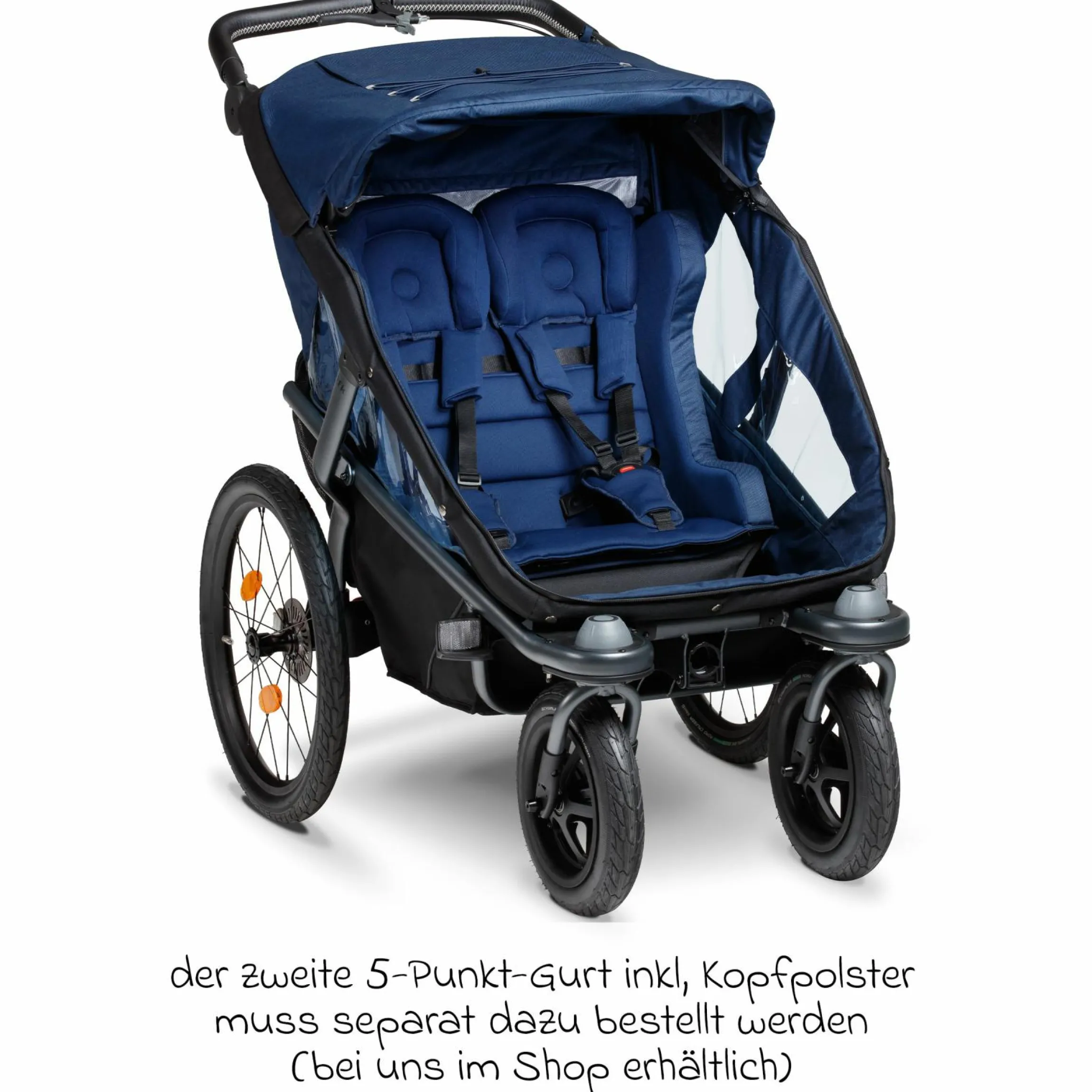 Doppelt-Komfortsitz für Velo 2 - Marine