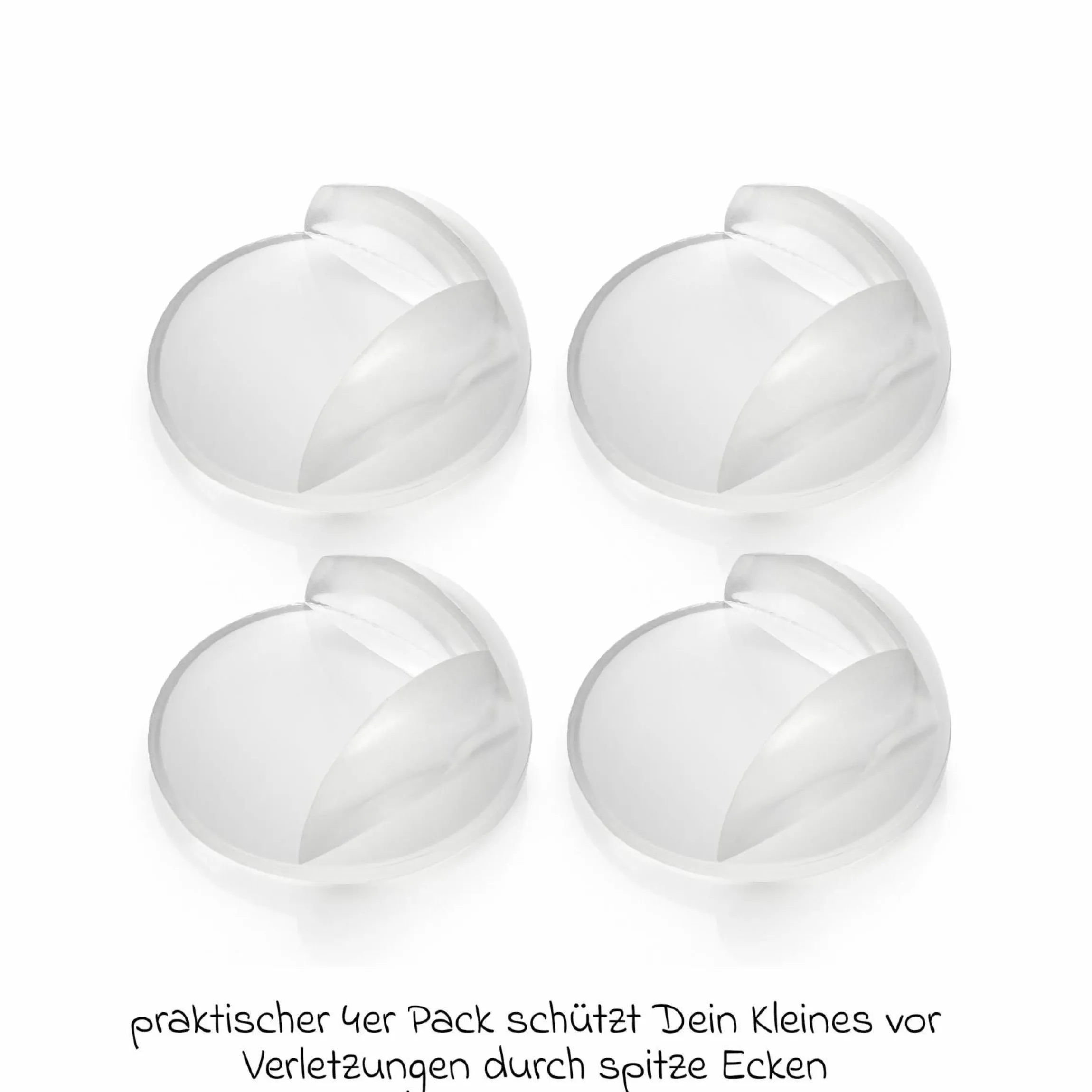 Eckenschutz 4er Pack inkl. Klebeband - Transparent