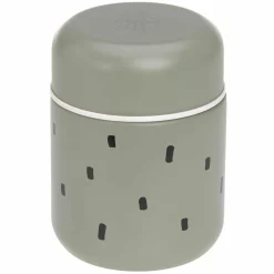 Edelstahl Behälter Food Jar - Happy Prints - Light Olive
