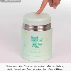 Edelstahl-Isolierbox Silky Food Thermos 600 ml - Vanilla
