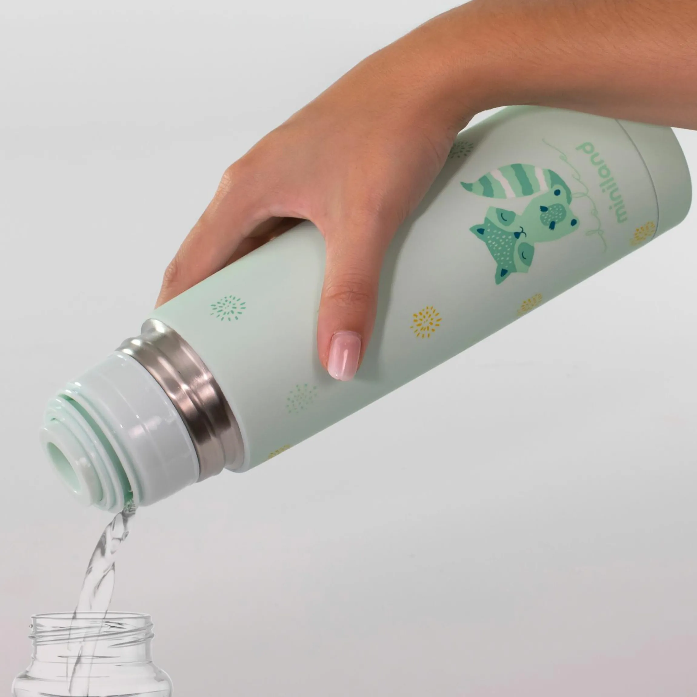 Edelstahl-Isolierflasche Silky Thermos 350 ml - Mint