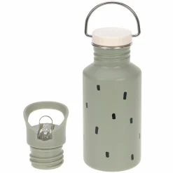 Edelstahl-Trinkflasche 500 ml - Happy Prints - Light Olive