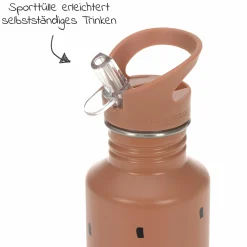 Edelstahl-Trinkflasche 500 ml - Happy Prints - Caramel
