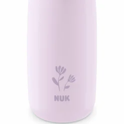 Edelstahl-Trinkflasche Mini-Me Flip Cup - mit bissfestem Trinkaufsatz 500 ml - Blume - Flieder