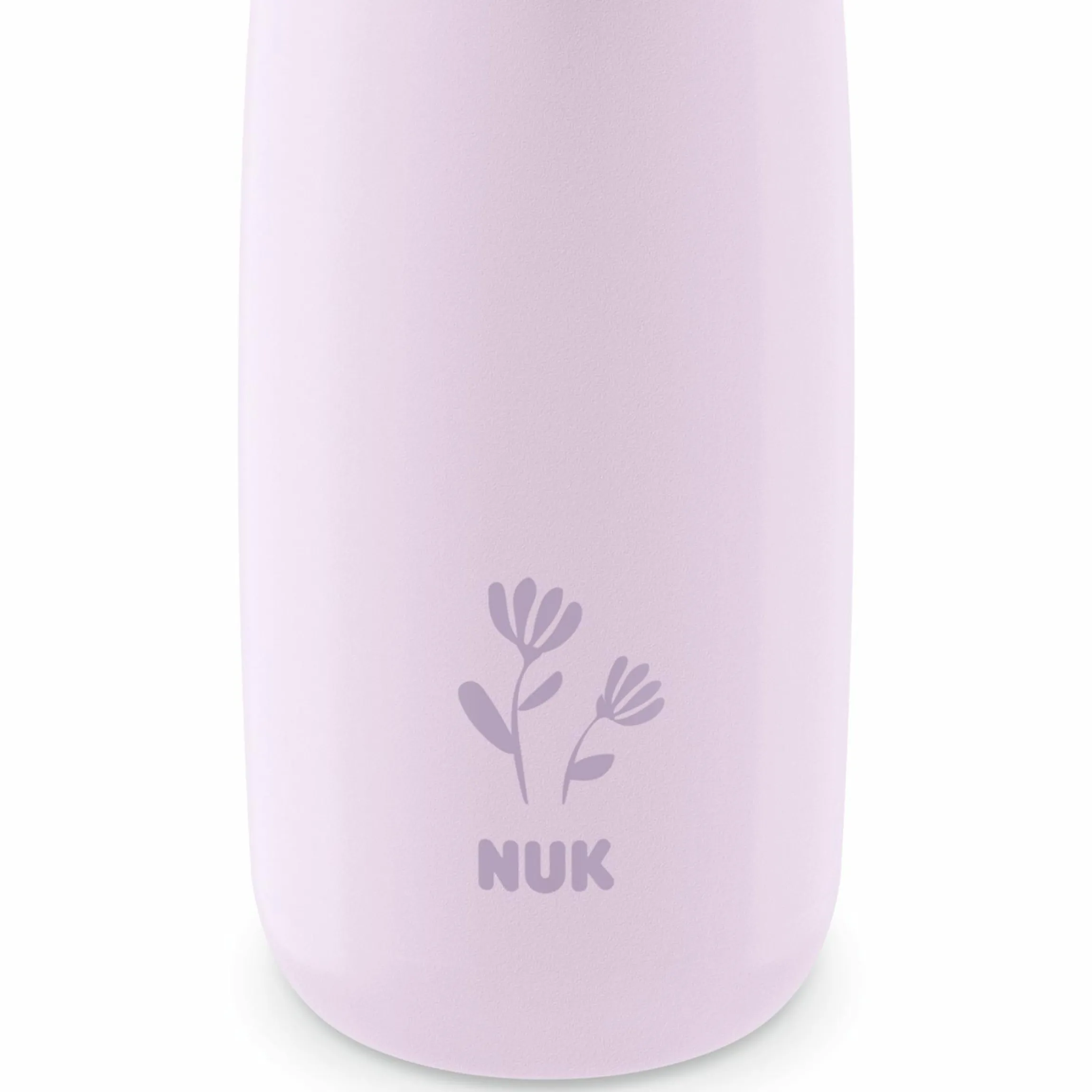 Edelstahl-Trinkflasche Mini-Me Flip Cup - mit bissfestem Trinkaufsatz 500 ml - Blume - Flieder