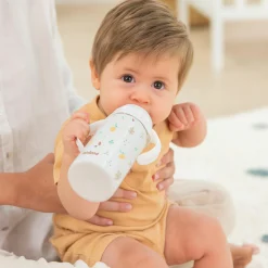 Edelstahl-Trinklernflasche Thermobaby 240 ml mit Silikon-Sauger - Valencia