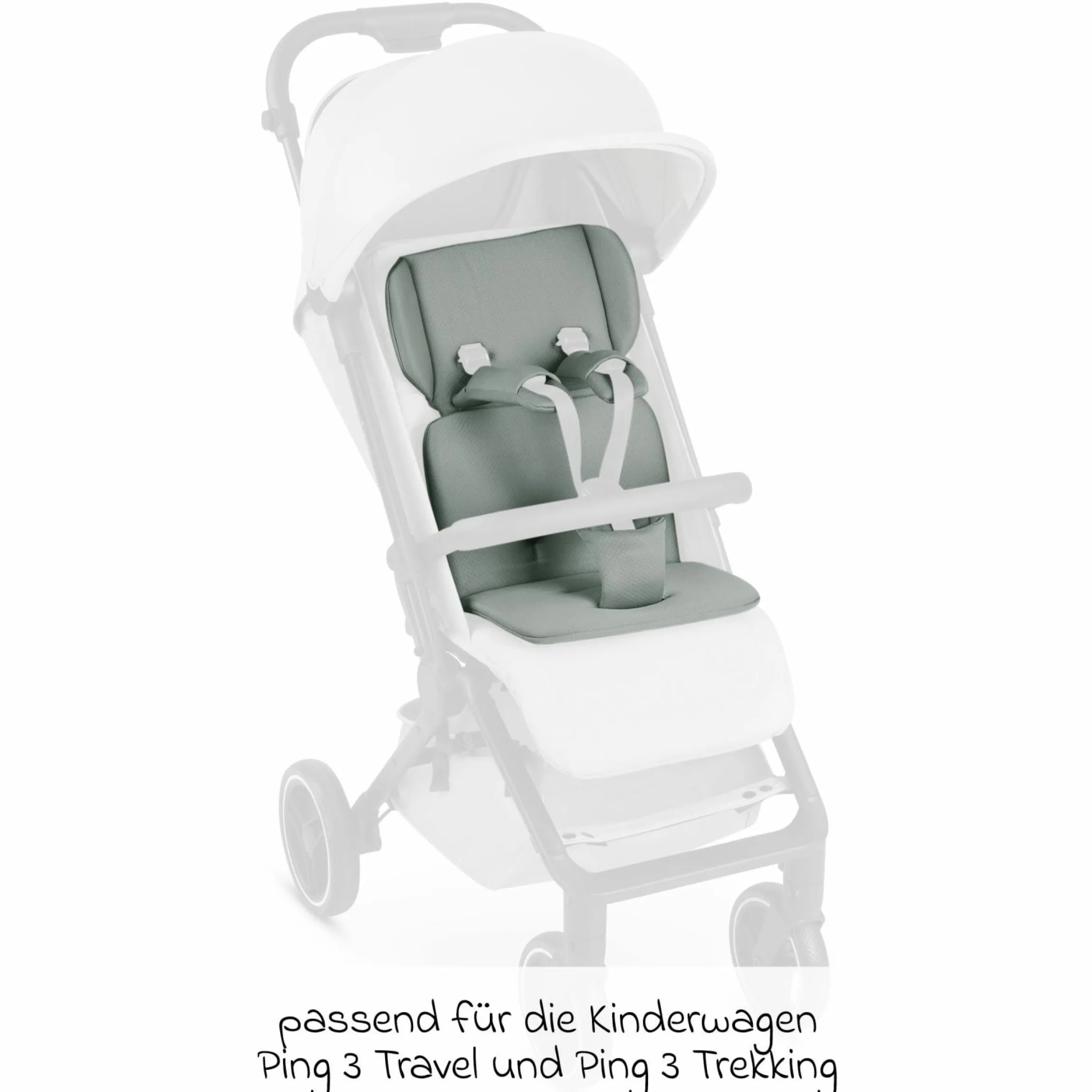 Einlagen-Set für Ping 3 Travel, Ping 3 Trekking mit Sitzeinlage, Schultergurt & Schrittgurtpolster - Cozy - Pine - Kollektion 2025