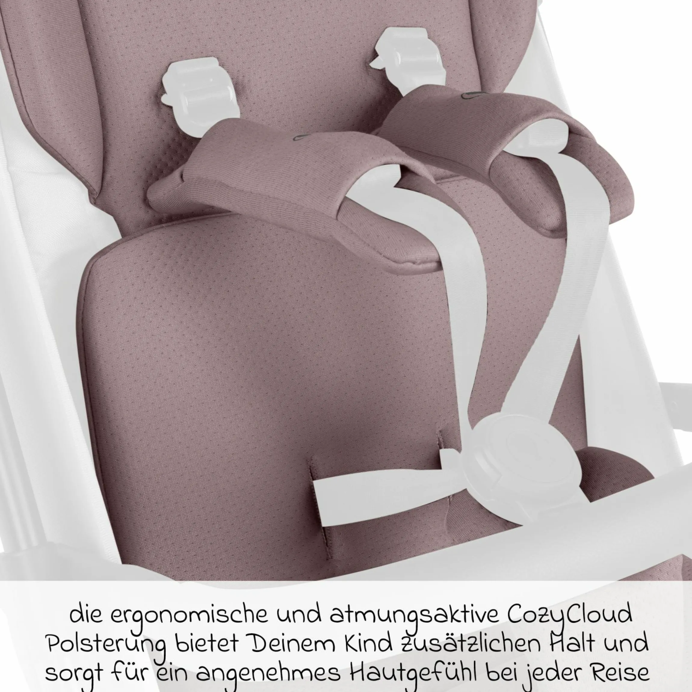 Einlagen-Set für Ping 3 Travel, Ping 3 Trekking mit Sitzeinlage, Schultergurt & Schrittgurtpolster - Cozy - Teak - Kollektion 2025