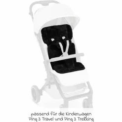 Einlagen-Set für Ping 3 Travel, Ping 3 Trekking mit Sitzeinlage, Schultergurt & Schrittgurtpolster - Black - Kollektion 2025