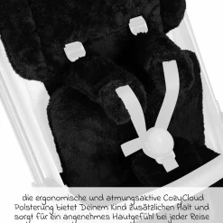 Einlagen-Set für Ping 3 Travel, Ping 3 Trekking mit Sitzeinlage, Schultergurt & Schrittgurtpolster - Black - Kollektion 2025