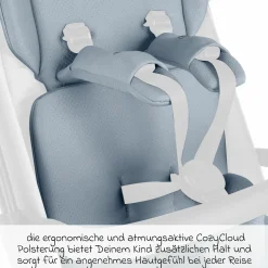 Einlagen-Set für Ping 3 Travel, Ping 3 Trekking mit Sitzeinlage, Schultergurt & Schrittgurtpolster - Cozy - Ice Blue - Kollektion 2025