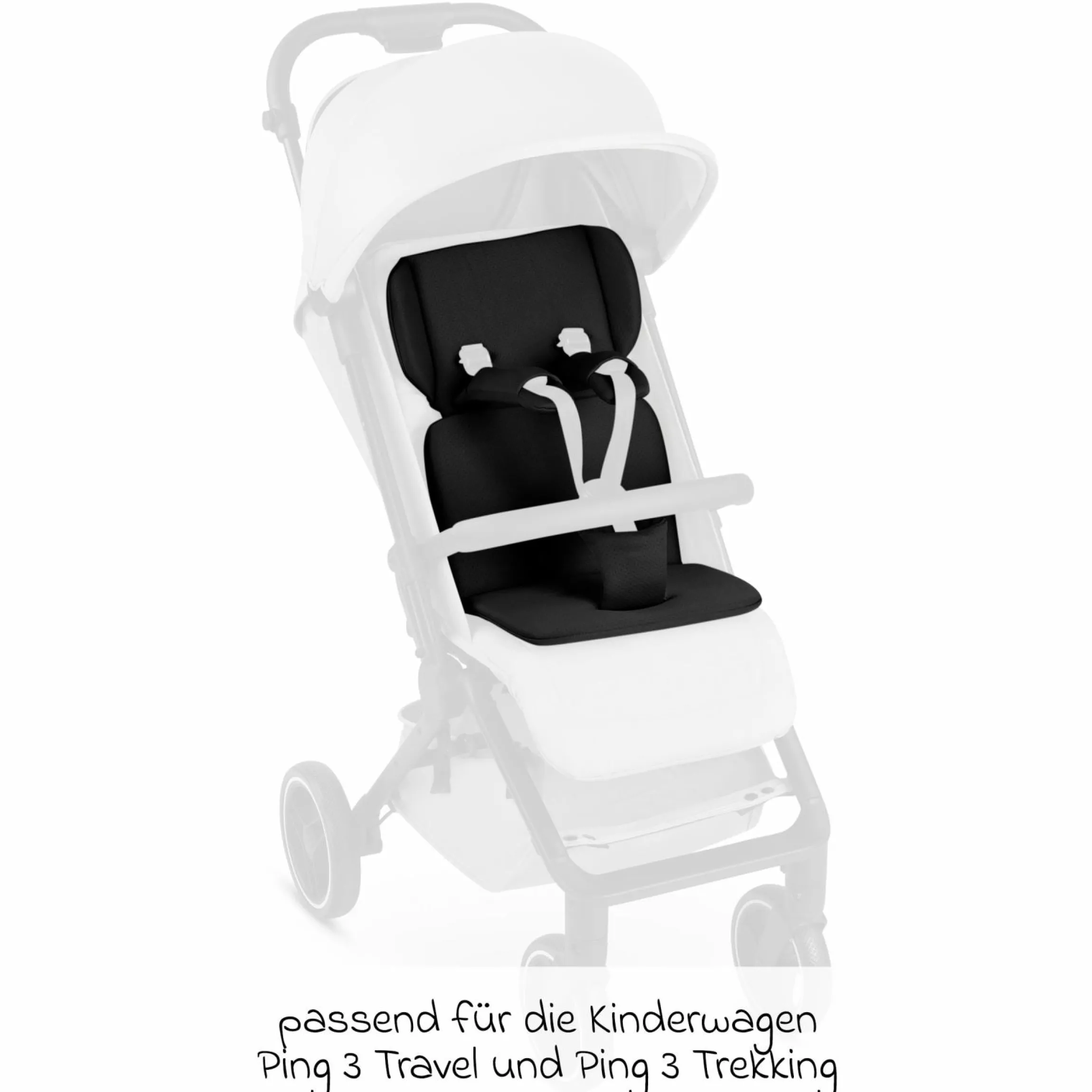 Einlagen-Set für Ping 3 Travel, Ping 3 Trekking mit Sitzeinlage, Schultergurt & Schrittgurtpolster - Cozy - Ink - Kollektion 2025