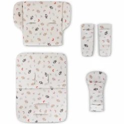Einlagen-Set für Ping 3 Travel, Ping 3 Trekking mit Sitzeinlage, Schultergurt & Schrittgurtpolster - Teddy - Kollektion 2025