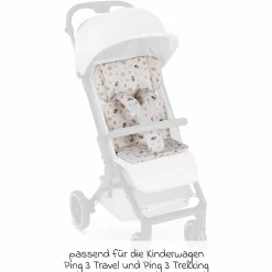 Einlagen-Set für Ping 3 Travel, Ping 3 Trekking mit Sitzeinlage, Schultergurt & Schrittgurtpolster - Teddy - Kollektion 2025