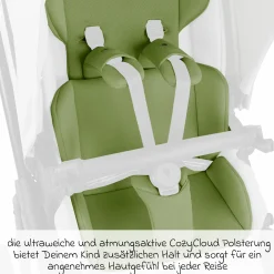 Einlagen-Set für Samba, Salsa, Zoom mit Sitzeinlage, Schultergurt & Schrittgurtpolster - Cozy - Tea - Kollektion 2025