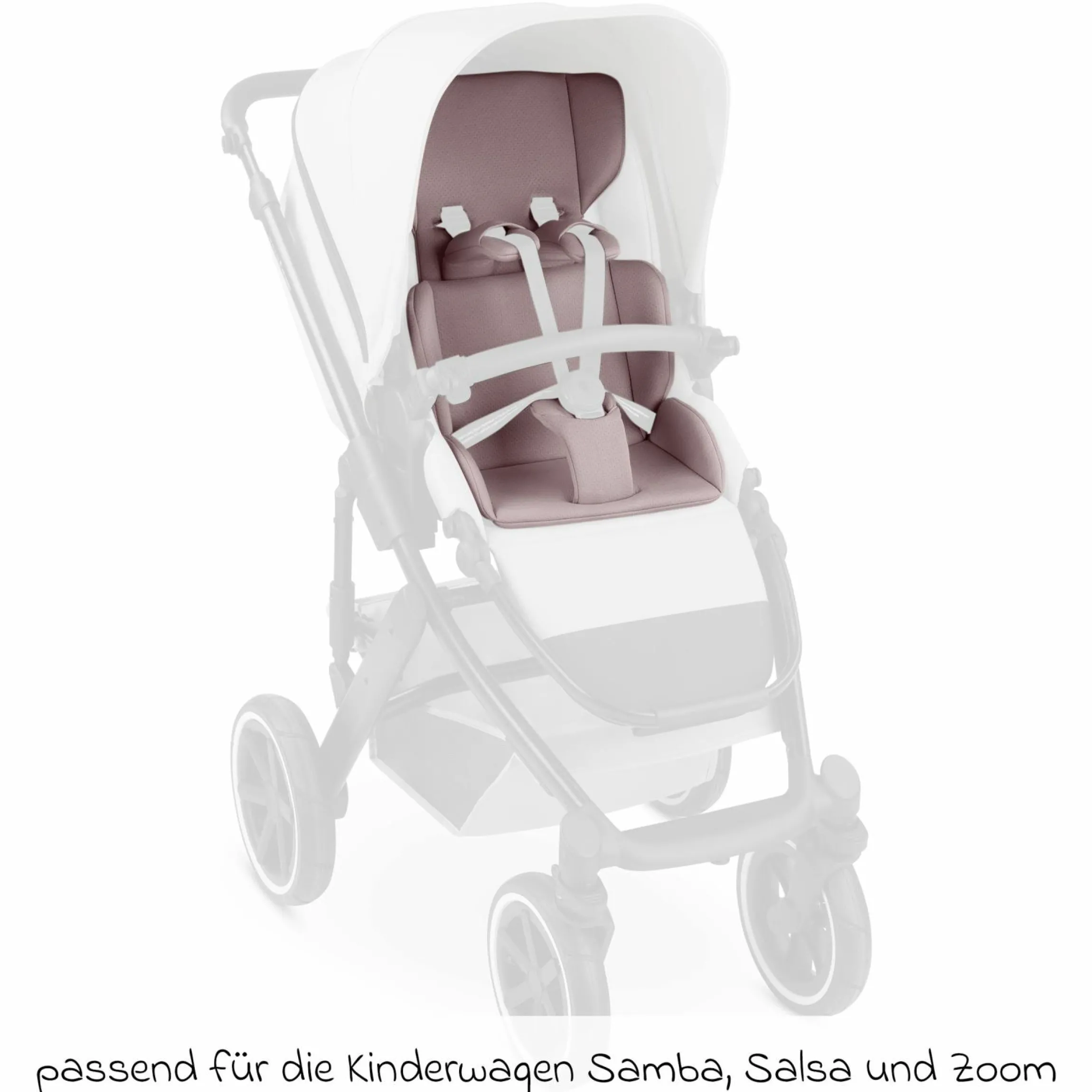 Einlagen-Set für Samba, Salsa, Zoom mit Sitzeinlage, Schultergurt & Schrittgurtpolster - Cozy - Teak - Kollektion 2025