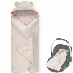 Einschlagdecke / Kuscheldecke Snuggle N Dream - Beige Bloom