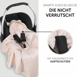 Einschlagdecke / Kuscheldecke Snuggle N Dream - Beige Bloom
