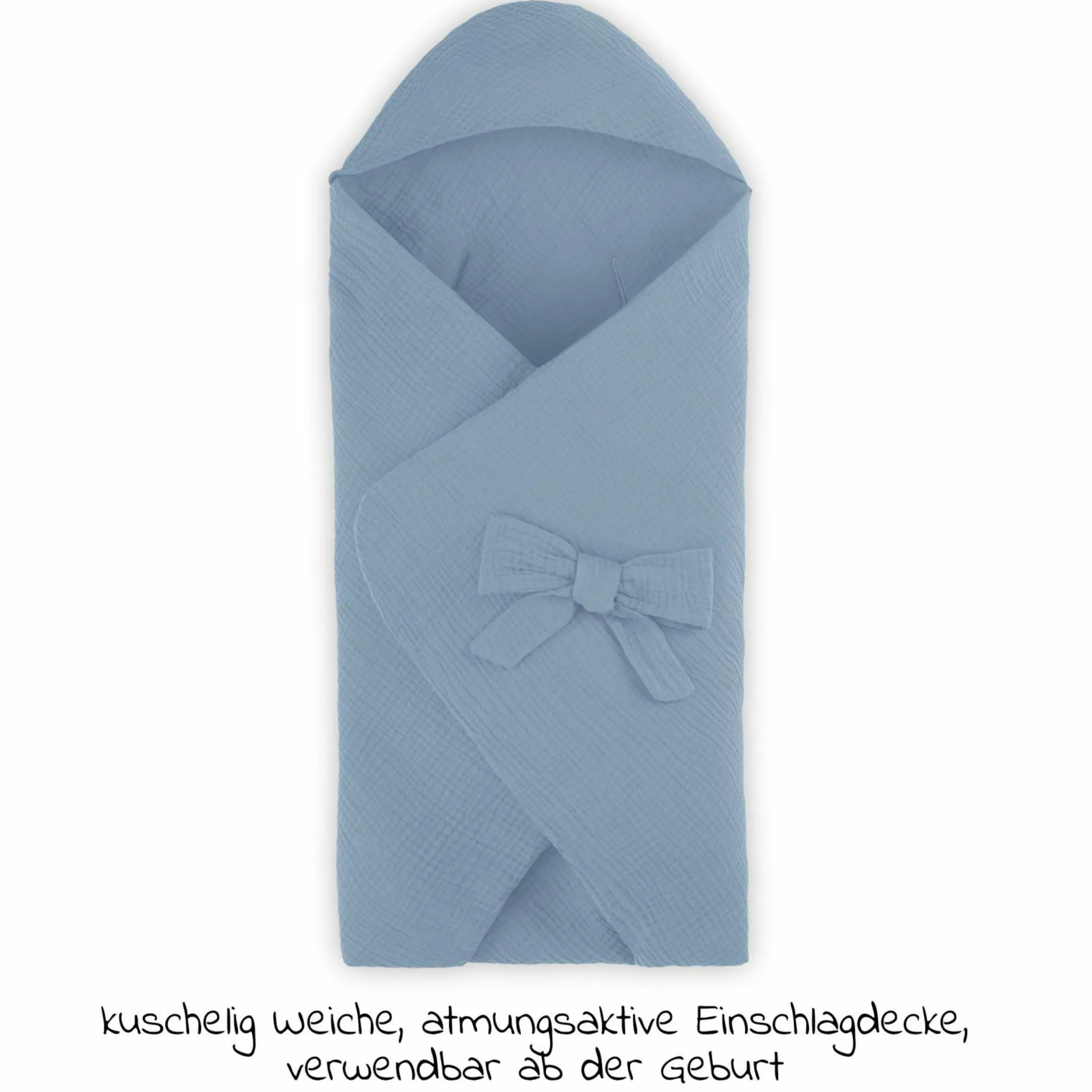 Einschlagdecke / Kuscheldecke Snuggle So Cosy - Dusty Blue