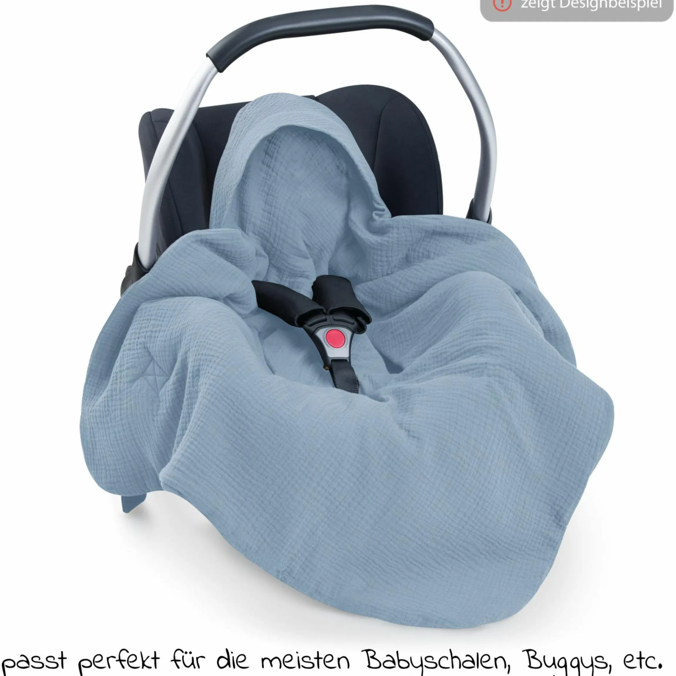Einschlagdecke / Kuscheldecke Snuggle So Cosy - Dusty Blue