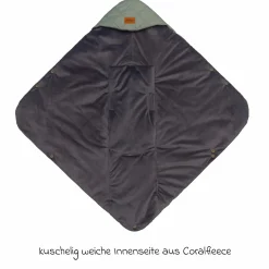 Einschlagdecke Palü für Babyschalen und Babywannen - Grau