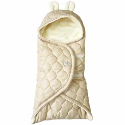 Einschlagdecke Recy Small aus 100% recyceltes Polyester für Babyschalen - Sand Cream