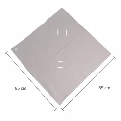 Einschlagdecke Sunny Wrap Summer für Babyschalen 85 x 85 cm - Light Grey