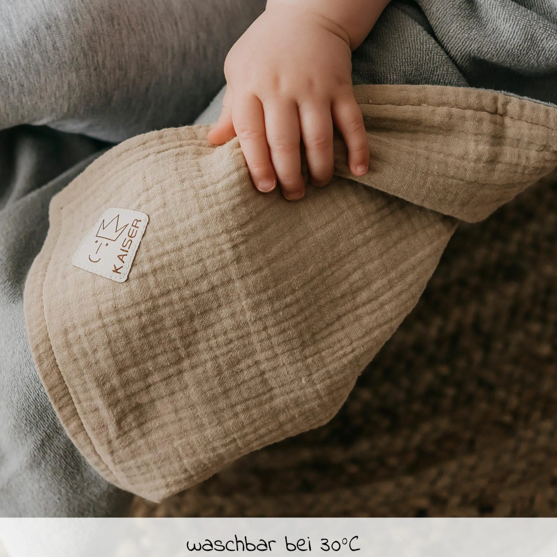 Einschlagdecke Sunny Wrap Summer für Babyschalen 85 x 85 cm - Vanille Ice