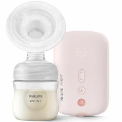 Elektrische Milchpumpe Natural Motion SCF395/31 + PP-Flasche + 2 Einweg-Stilleinlagen + 5 Muttermilchbeutel