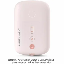 Elektrische Milchpumpe SCF395/31 + Gratis Mehrwegbecher für Muttermilch / inkl. 2 Stilleinlagen & 5 Muttermilchbeutel