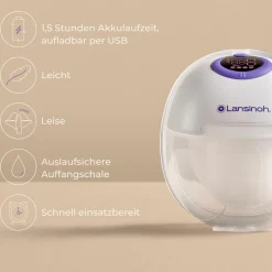 Elektrische tragbare Doppel-Milchpumpe handsfree