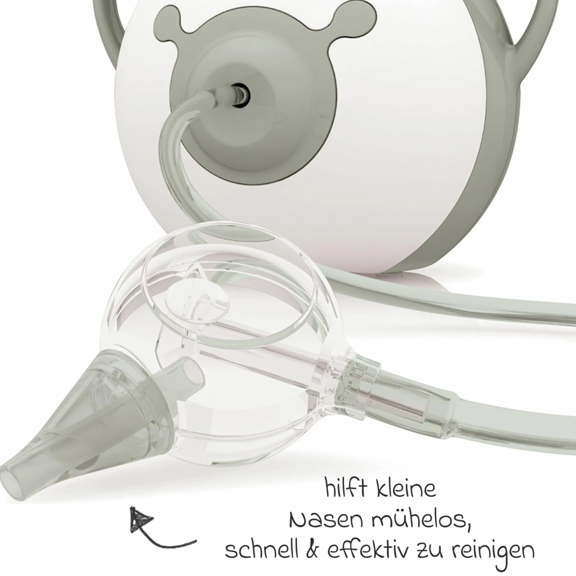Elektrischer Nasensauger Pro - Grau