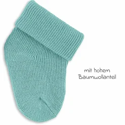 3er Pack Erstlingssocken mit Umschlag - Türkis - Gr. 0-4 Monate