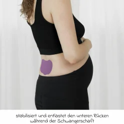 6er Pack Kinesiotape Mama stabilisiert und entlastet den unteren Rücken - Lila