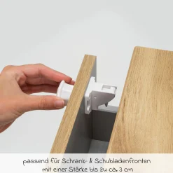 8er Pack Magnetschloss schnelle und einfache Befestigung dank Montagehilfe - Weiß - Kollektion 2024