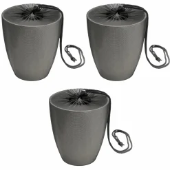 3er Pack Pflanzenschutznetz für Blumentöpfe mit einem Durchmesser bis zu 30 cm - Schwarz - Kollektion 2024