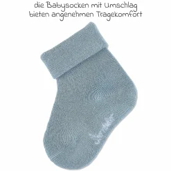 3er Pack Socken mit Umschlag - Grün Weiß Blau - Gr. 15/16