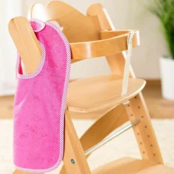 2er Set Riesen-Lätzchen mit Druckknöpfen - Dahlie Rosenpink