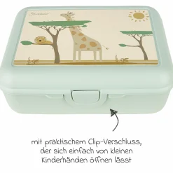 3er Set Rucksack, Brotdose & Trinkflasche - Giraffe Kaya
