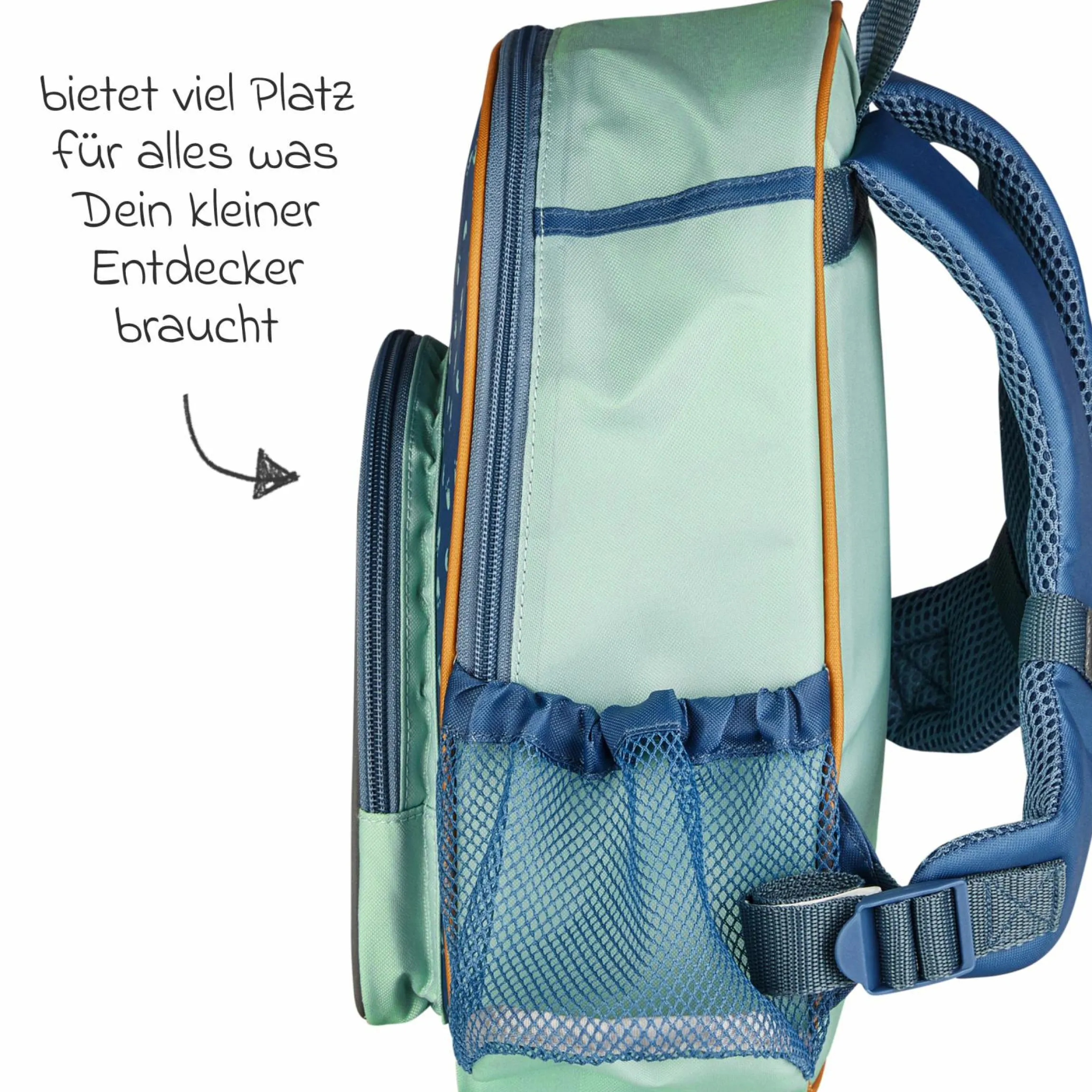 3er Set Rucksack, Brotdose & Trinkflasche - Dino Rexi