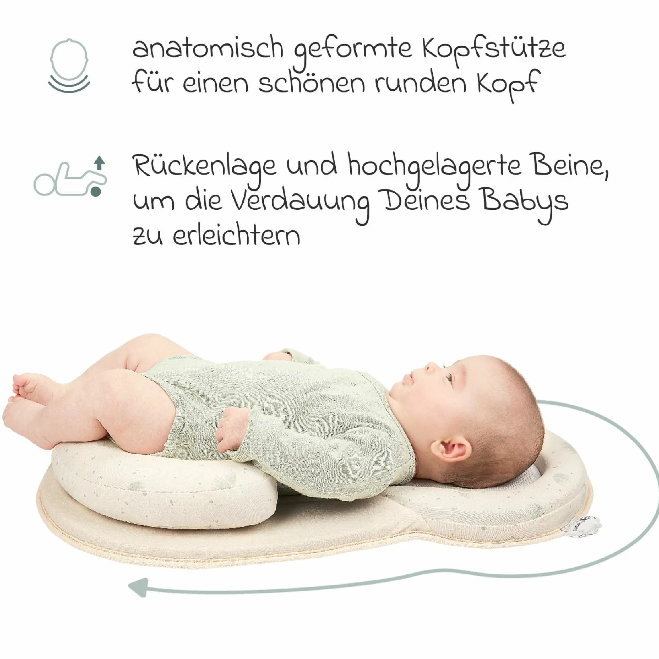 Ergonomische Babystütze Cosydream Fresh - Mineral Beige