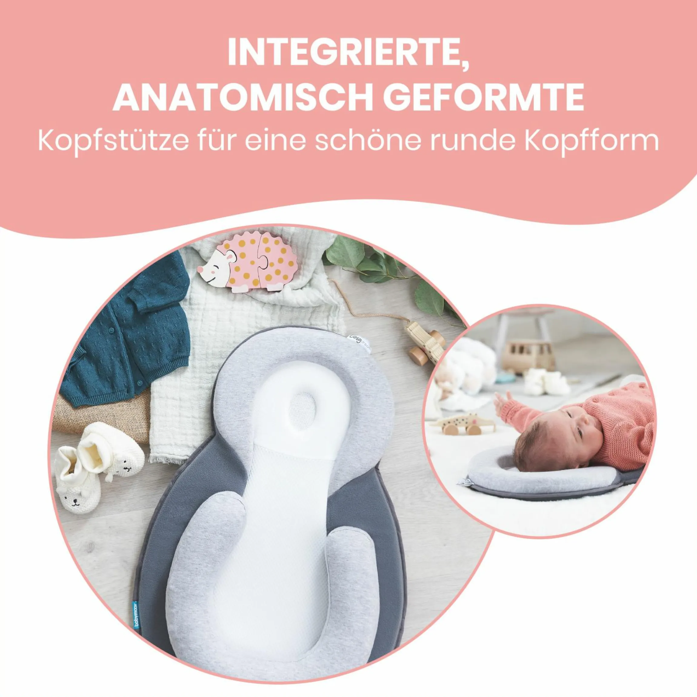 Ergonomische Babystütze Cosydream + GRATIS 11-tlg. Pflege-Set Splash