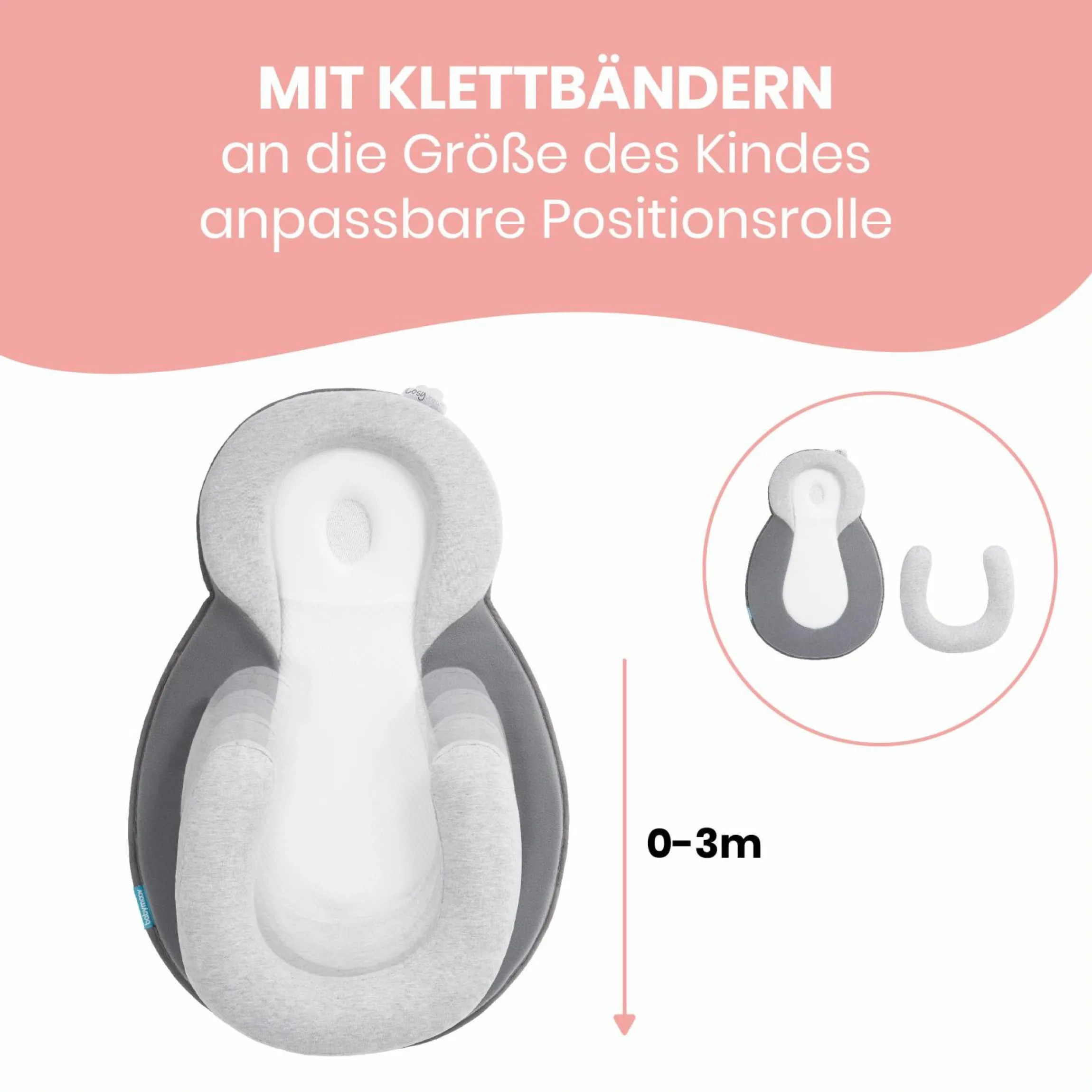 Ergonomische Babystütze Cosydream + GRATIS 11-tlg. Pflege-Set Splash