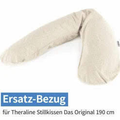 Ersatzbezug für Stillkissen Das Original 190 cm - Punkte - Beige